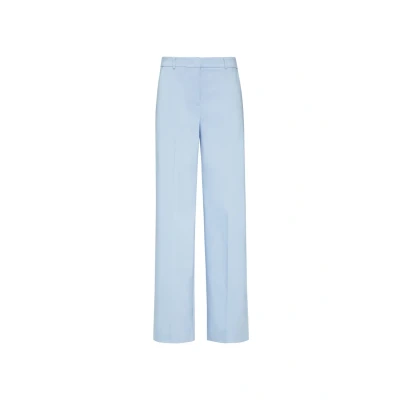 Afbeelding van comma straight regular waist pantalon lichtblauw