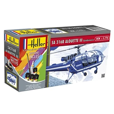 Afbeelding van Heller 1/72 Starter Kit Sa 316b Alouette Iii Gendarmeriehel56286 modelbouwsets, hobbybouwspeelgoed voor kinderen, modelverf en accessoires