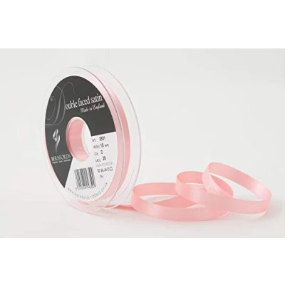 Afbeelding van Berisfords 3501 Satijnen lint 10 mm roze 2 10,5 x 1,5 cm Double Face Poly lint,