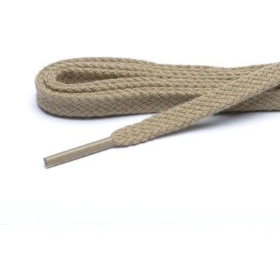 Afbeelding van Cordial schoenveters beige plat veterlengte 120 cm 6 8 gaatjes