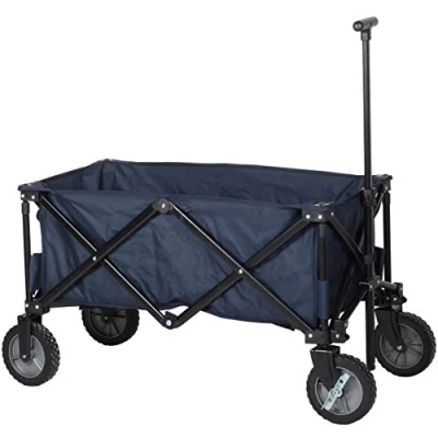 Afbeelding van Campart Bolderkar HC 0910 Opvouwbaar Stevig harmonicaframe Inclusief opbergtas en bodemplaat Blauw