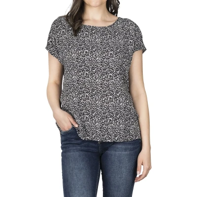 Afbeelding van DENIMFY Dames Blouse DFJule regular fit Veelkleurig S Ronde Hals Volwassenen