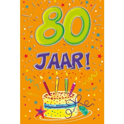 Afbeelding van Verjaardagskaart That funny age 80 jaar C