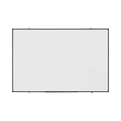 Afbeelding van BoardsPlus Economy Magnetisch Whiteboard, 88 x 58 cm, Droog Afneembaar Gelakt Stalen Oppervlak, Zwart Frame