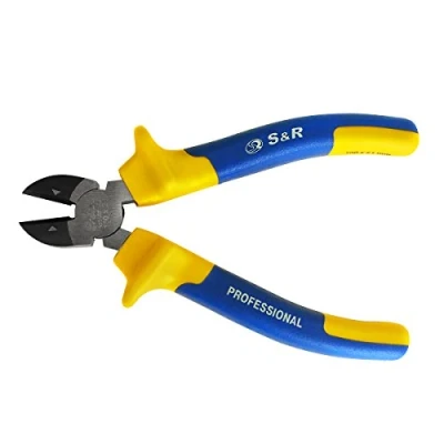 Afbeelding van S&amp;R Zijsnijtangen 160 x 21mm, gefosfateerd, gecoat, gemaakt van Cr V met multicomponent mouwe, zijsnijders/draadsnijders