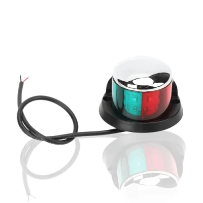 Afbeelding van HERCHR LED Navigatie Lichten voor Boten, Draagbare 12 V Yacht Rood Groen Signaal Lamp Pontons Schip Boog Licht