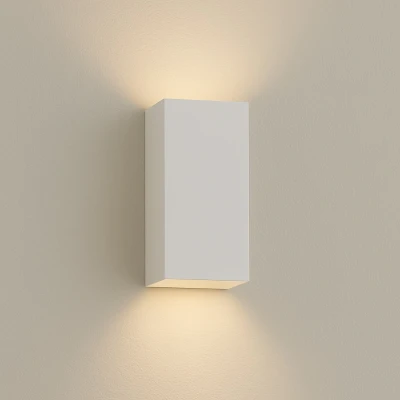 Afbeelding van Searchlight Square Wandlamp 6,7 X 15,5 Cm Wit
