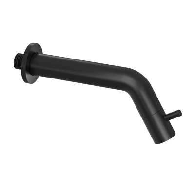 Afbeelding van INK Fonteinkraan 18cm inbouw inkortbaar messing Mat Zwart