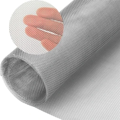 Afbeelding van Gaas Roll Roestvrij Staal Geweven Wire Mesh Fijn Metalen Knaagdier Proof Air Vent 20 Filter Screen Sheet voor Tuin Insect 30cm x 120cm