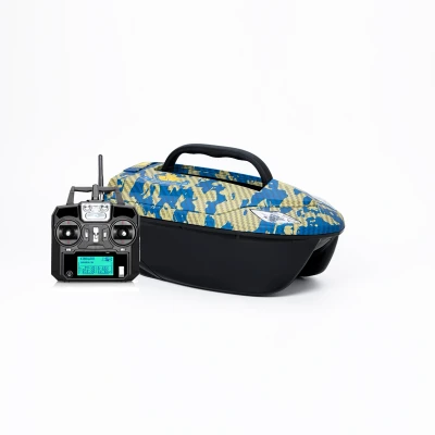 Afbeelding van BearCreeks iCatcher Mini Baitboat Lithium 5.8GHz Camou Voerboten