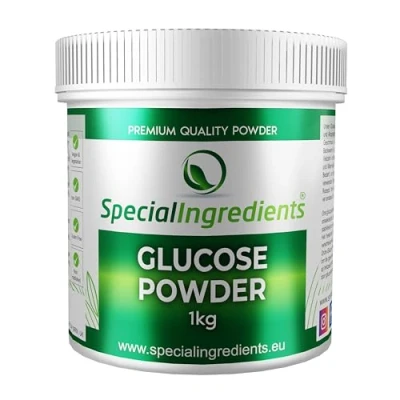 Afbeelding van Special Ingredients Glucosepoeder, 1 kg, premiekwaliteit, veganistisch, GGO vrij, glutenvrij, niet bestraald, recyclebare verpakking
