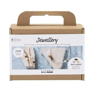 Afbeelding van Creativ Company Mini Hobbyset Sieraden Kristal Ketting en Oorbellen