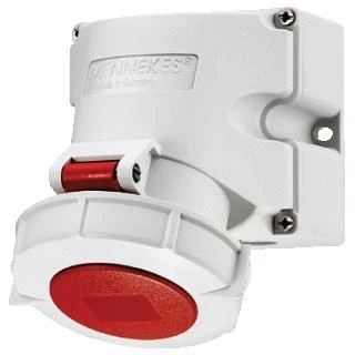 Afbeelding van Mennekes wandcontactdoos 32a 5p 6h 400v ip67 9382