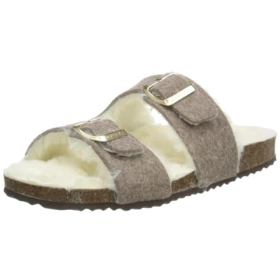 Afbeelding van Geox D Brionia A slippers voor dames, Dk Taupe, 37 EU