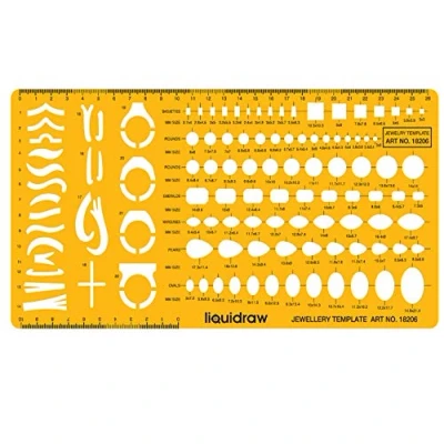 Afbeelding van Liquidraw Sieraden Ontwerp Sjablonen Stencil, Maken Template Stencils Ontwerpinstellingen &amp; Stenen Vormen