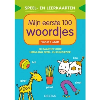 Afbeelding van Deltas Speel en leerkaarten Mijn eerste 100 woordjes (vanaf 1 jaar)