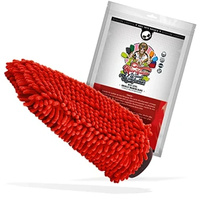 Afbeelding van Nuke Guys Microvezel Washandschoen Rood Dubbel Zijdig