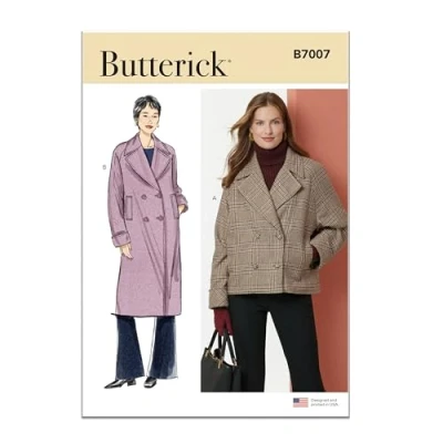 Afbeelding van BUTTERICK Naaipatroon B7007K5 Misses&#039; jas en K5 (8 10 12 14 16)