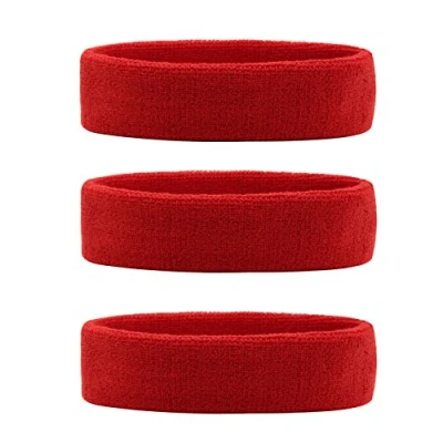 Afbeelding van HANERDUN 3 delige sporthoofdband voor mannen en vrouwen, elastische haarband, antislip, vochtafvoerend, katoenen hoofdband sport