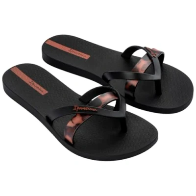 Afbeelding van Ipanema Kirei Chic Fem Teenslippers voor dames, Black Brown Tegel, 41/42 EU