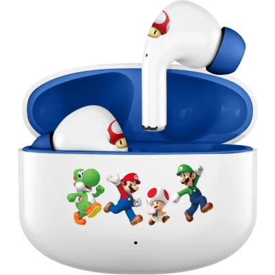 Afbeelding van Super Mario Friends TWS earpods oplaadcase touch control extra eartips (blauw)