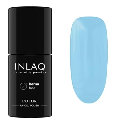 Afbeelding van INLAQ® Gel Nagellak UV LED Verschillende Kleuren Gellak in Pasteltinten Nail Polish Collectie Crazy Rainbow Kleur Cornflower 6 ml