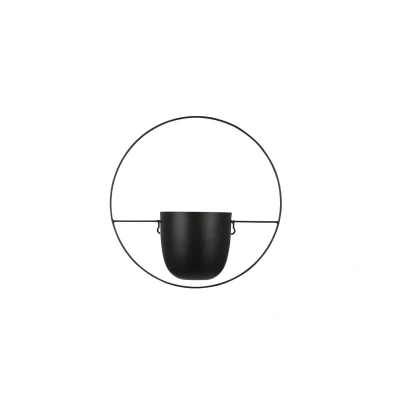 Afbeelding van Dexter Bloempot Wand L34 x B14 H34 cm Zwart