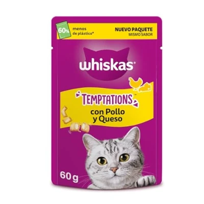 Afbeelding van Whiskas Temptations met kip en kaas 6 x 60 g
