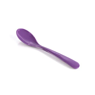 Afbeelding van Kimmel Eierlepel babylepel dessertlepel groot gemengd (6 stuks) herbruikbaar, kunststof, violet 21 000 3309 1