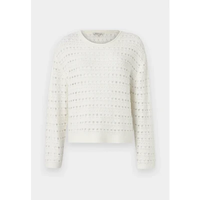 Afbeelding van TOM Tailor Denim OPEN Trui, Dames, Maat: XXL, Off white