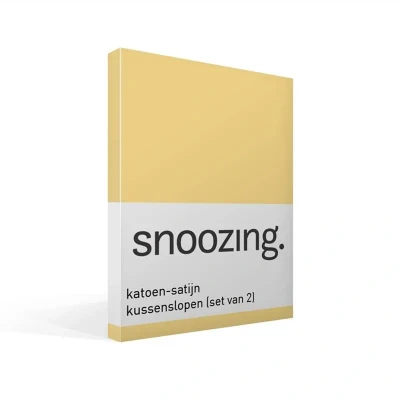 Afbeelding van Snoozing Katoen satijn Kussenslopen 2 stuks 60x70 cm Geel