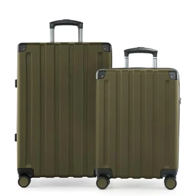 Afbeelding van Hauptstadtkoffer Q Damm Harde Koffer Trolley, TSA, 4 wielen, Avocado., Set (S+M), kofferset