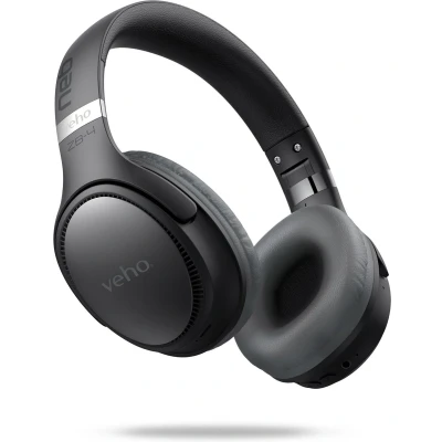 Afbeelding van Veho ZB 4, Avec fil &amp;sans fil, Appels/Musique, 225 g, Casque, Noir, Gris
