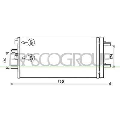 Afbeelding van Condensor, airconditioning PRASCO MN312C001