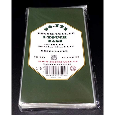 Afbeelding van Docsmagic.de 100 Resealable Bags 86 x 121 mm 1 Touch Toploader Screwdown