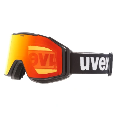 Afbeelding van uvex gravity FM, Skibril Unisex Volwassene, black matt/red clear, one size