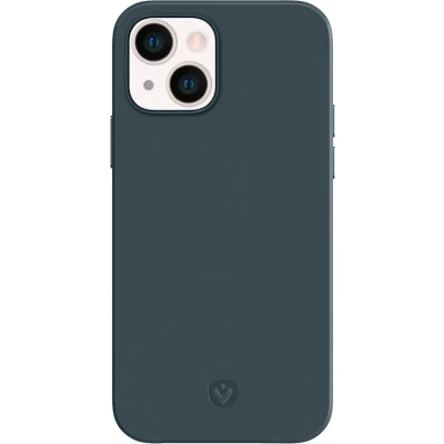 Afbeelding van Apple iPhone 13 Mini Hoesje Echt leder Valenta Hardcase/Backcover Blauw Telefoonhoesje