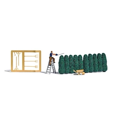 Afbeelding van Busch Action Set 7838 H0 actieset heg snoeien Kant en klaar model