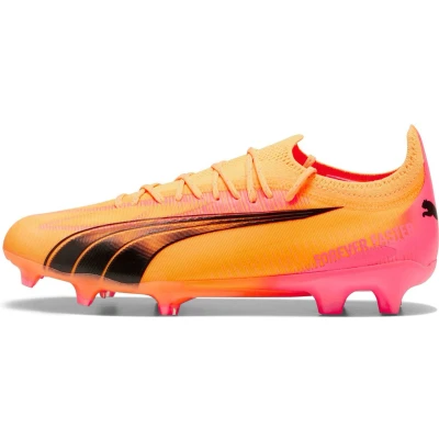 Afbeelding van Puma Ultra Ultimate FG/AG Voetbalschoenen met kunststof noppen, Heren, Maat: 43, Sun stream/black/sunset glow Kunststof/ textiel