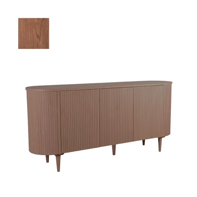 Afbeelding van Label51 Oliva dressoir eiken walnoot Hout