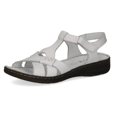 Afbeelding van Caprice Dames 9 28714 42 sleehaksandalen, wit Nappa, 40 EU, White EU
