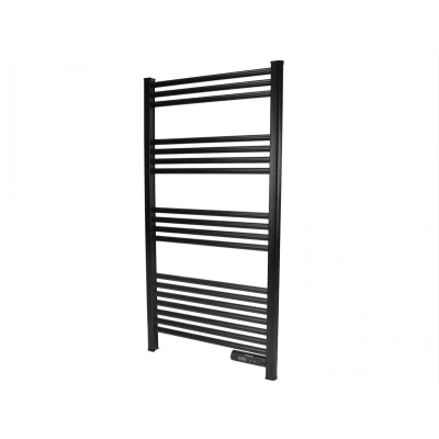 Afbeelding van Slimme elektrische handdoekradiator met thermostaat black 425Watt