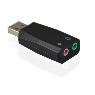 Afbeelding van ADWITS Externe USB 3D Stereo Audio Adapter met 3,5 mm Luidspreker Hoofdtelefoon Microfoonaansluitingen,USB Geluidskaart Installatie zonder stuurprogramma&#039;s voor Win Mac OS Linux PS4