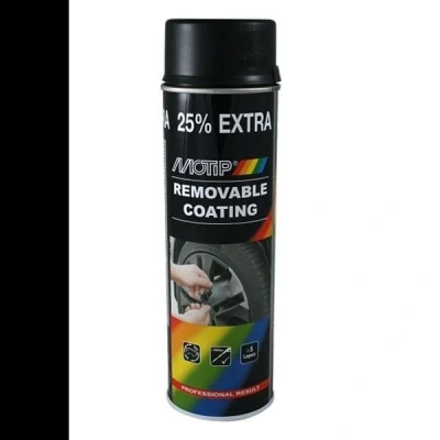 Afbeelding van Motip Removable Coating Zwart Matt 500 ml