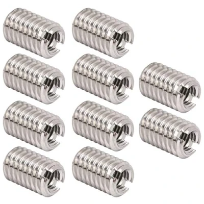 Afbeelding van Extern schroefdraadinzetstuk, zelftappende schroefdraadinzetstuk Buitendraadverlengstuk 12 mm M5 X 0,8 buitendraad M8 1,25 Lengte