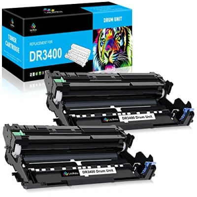 Afbeelding van LeciRoba DR3400 Drum Unit voor Brother DCP L5500DN L6600DW HL L5000D L5100DN L5100DNT L5200DW L6250DN L6300DW L6300DWT L6400DW L6400DWT MFC L5700DN L5750DW L68000 DW L6800DWT L6900DW (2 Pack)