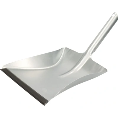 Afbeelding van Sorex Vuilblik met rubber lip verzinkt metaal 37 x 24 cm stofblik Stoffer en blik