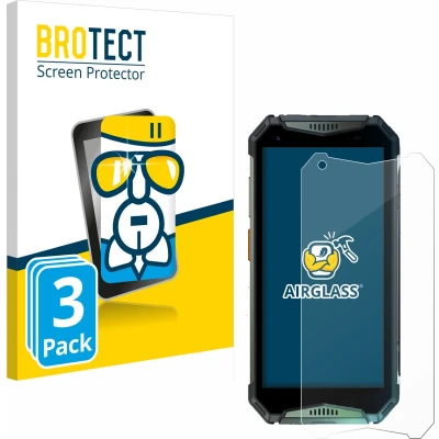 Afbeelding van BROTECT Glas Screen Protector voor Ulefone Armor 20WT (3 Stuks) Schermbeschermer [9H Hardheid, Beschermglas Folie niet Gehard Glas]