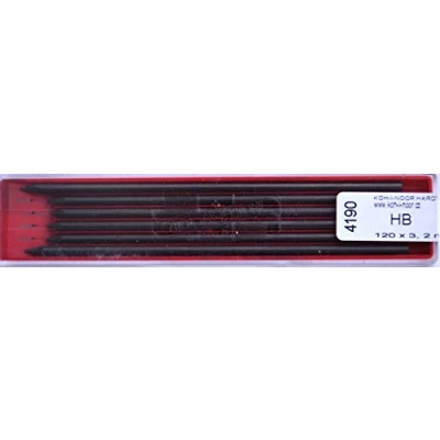 Afbeelding van Koh i noor 3,2 mm 4190 HB Grafiet Leads voor Technisch Tekenen en Retoucheren.