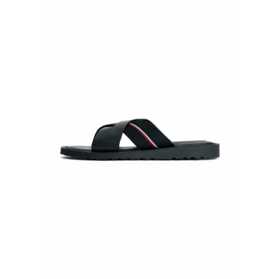 Afbeelding van TOMMY HILFIGER Heren CORE LH CRISS C SANDAL Plat, BLAUW (Desert Sky), 7 UK, Blauwe Woestijnhemel, 41 EU